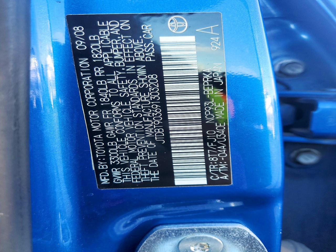 2009 TOYOTA YARIS photo 23