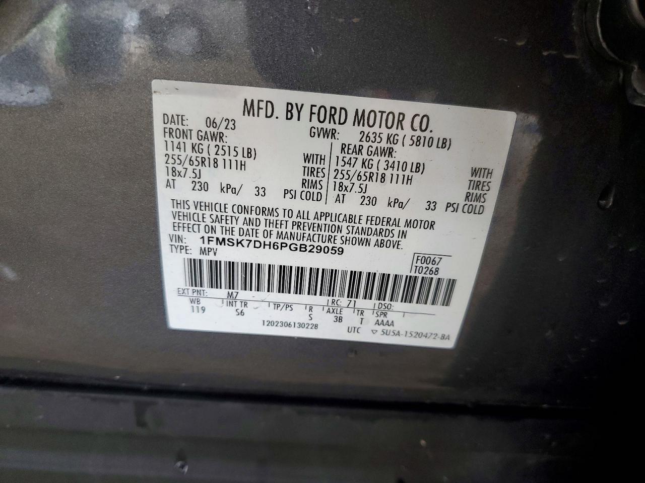 2023 FORD EXPLORER XLT photo 12
