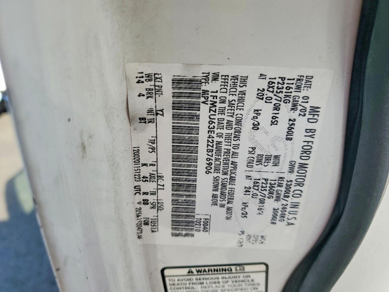 2002 FORD EXPLORER XLT photo 25