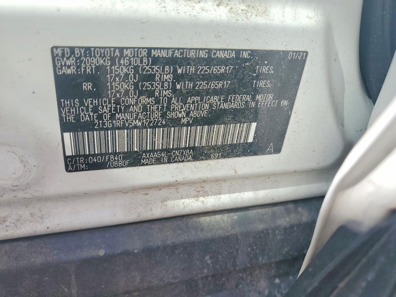 2021 TOYOTA RAV4 LE photo 37