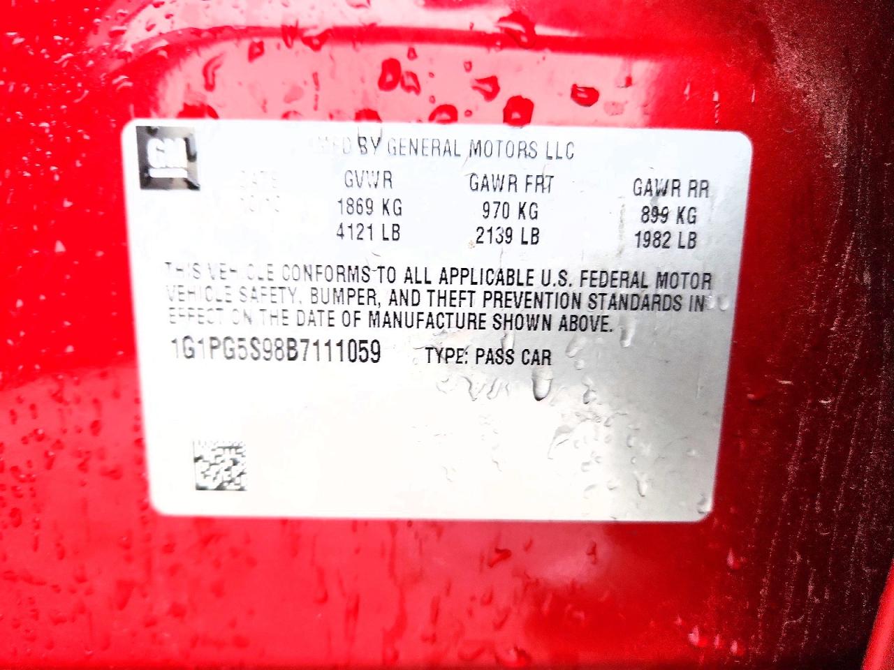 2011 CHEVROLET CRUZE LT photo 12