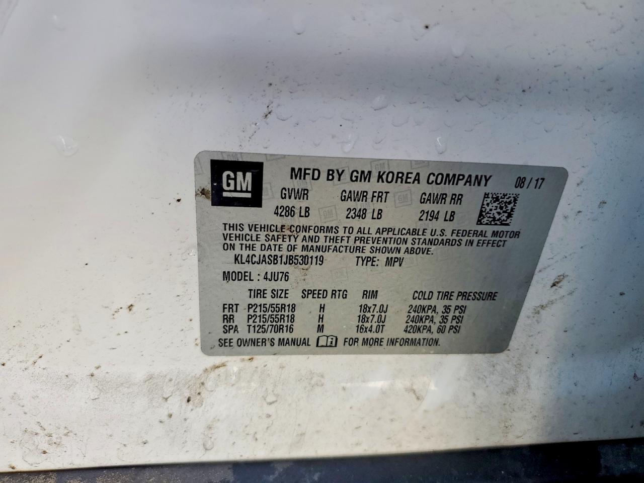 2018 BUICK ENCORE PREFERRED photo 13