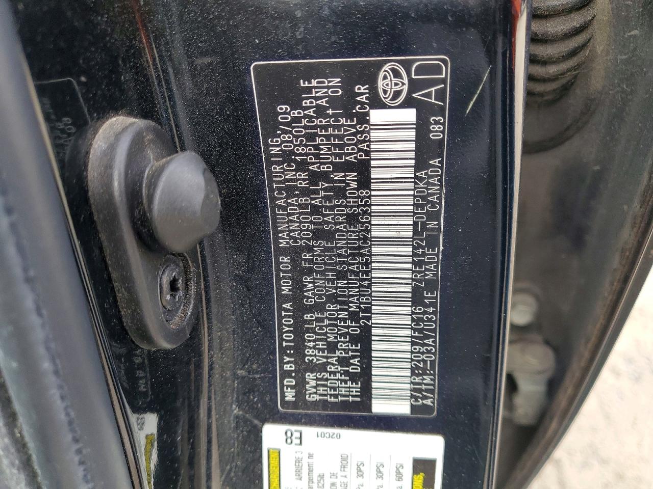 2010 TOYOTA COROLLA BASE photo 23