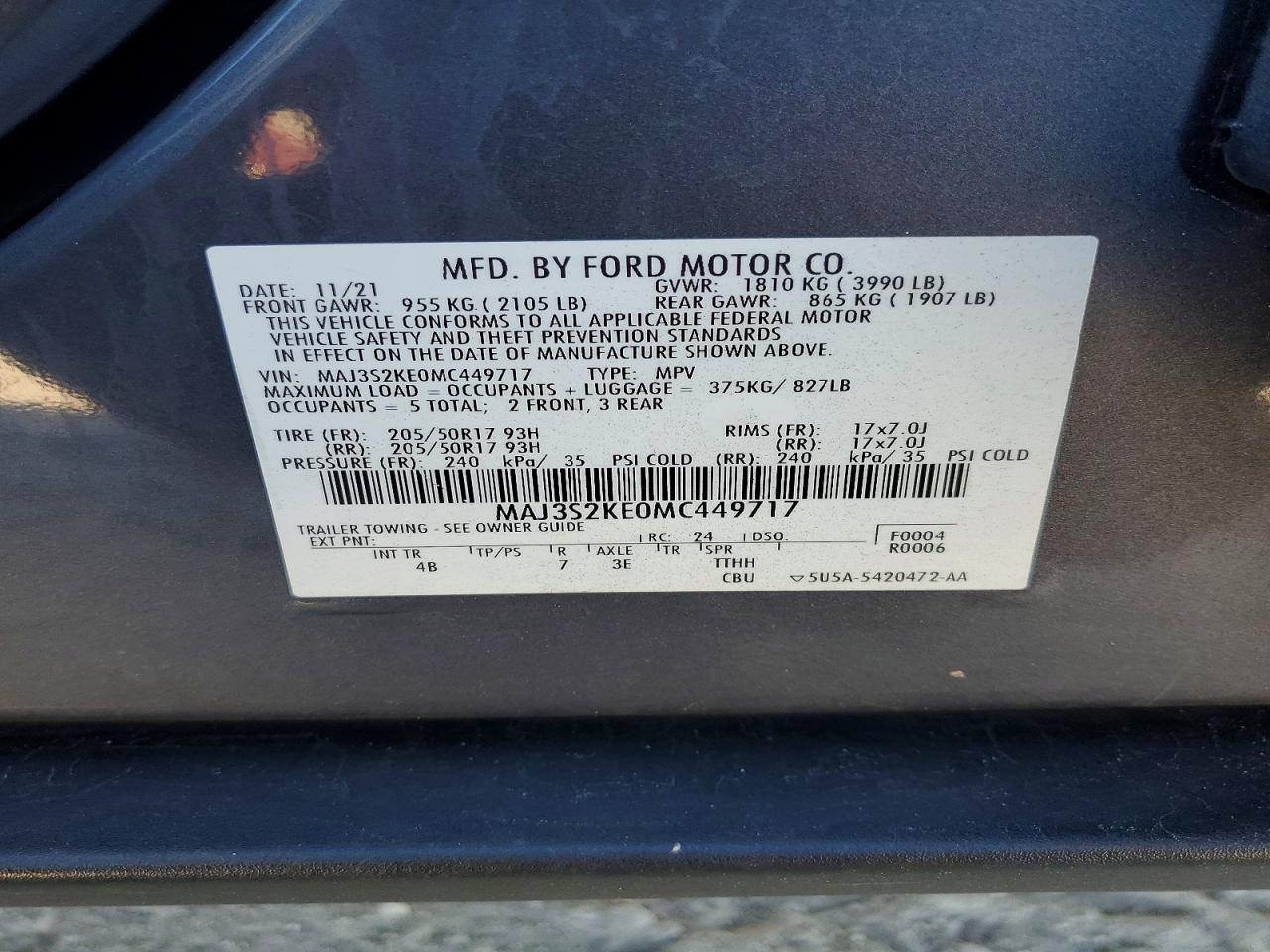 2021 FORD ECOSPORT TITANIUM photo 25