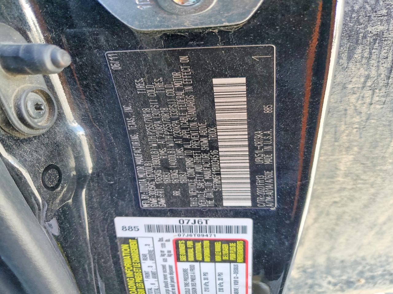2011 TOYOTA TUNDRA DOUBLE CAB SR5 photo 12