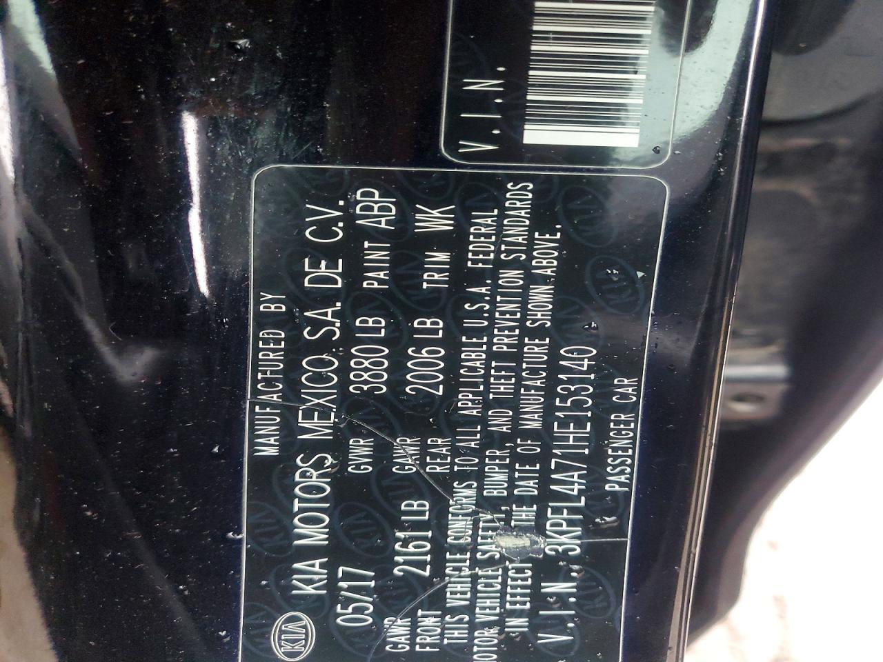 2017 KIA FORTE LX photo 12