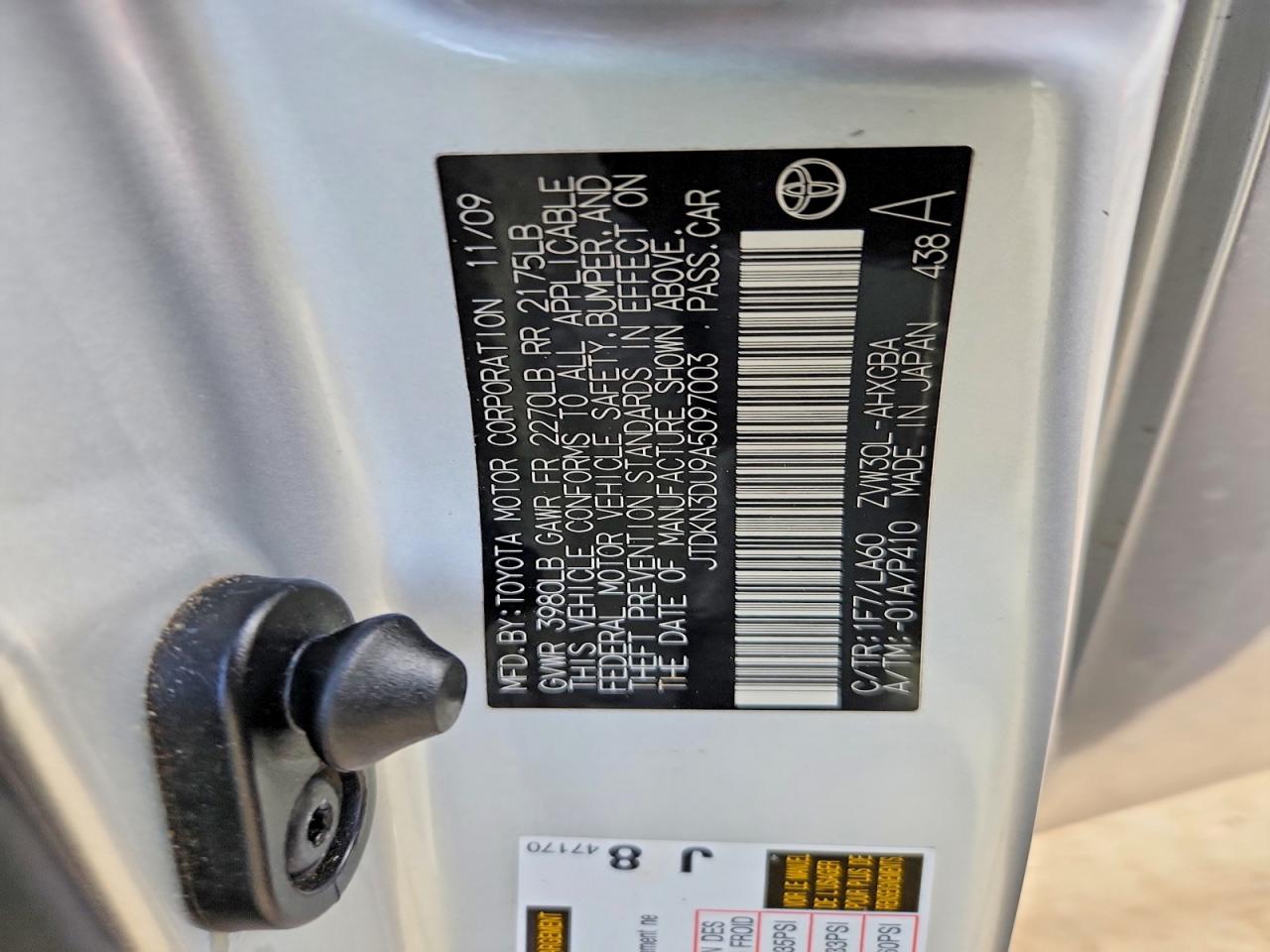 2010 TOYOTA PRIUS IV photo 12