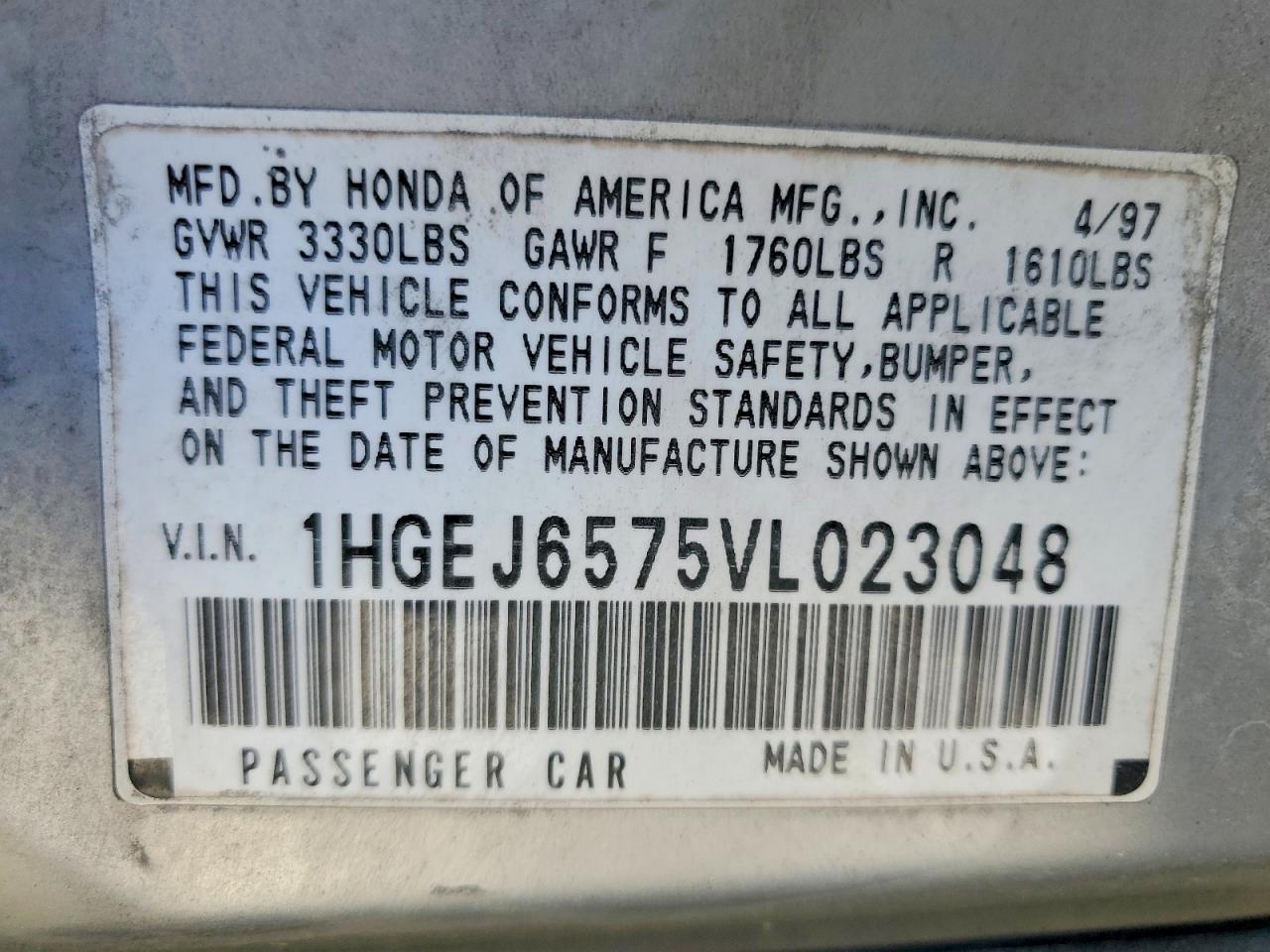1997 HONDA CIVIC LX photo 34
