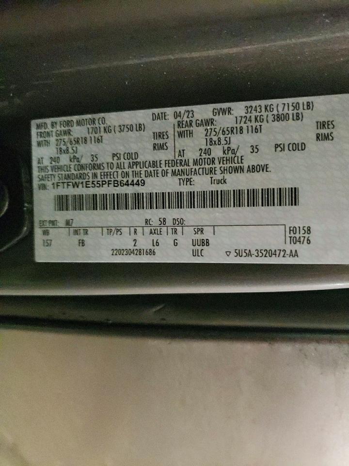 2023 FORD F150 SUPERCREW photo 12