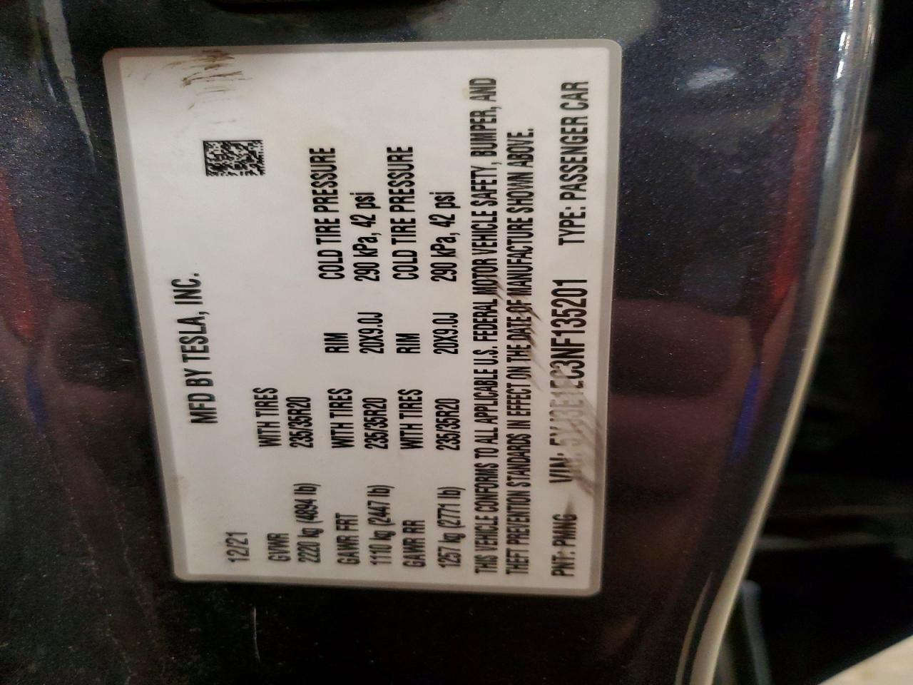 2022 TESLA MODEL 3 photo 25