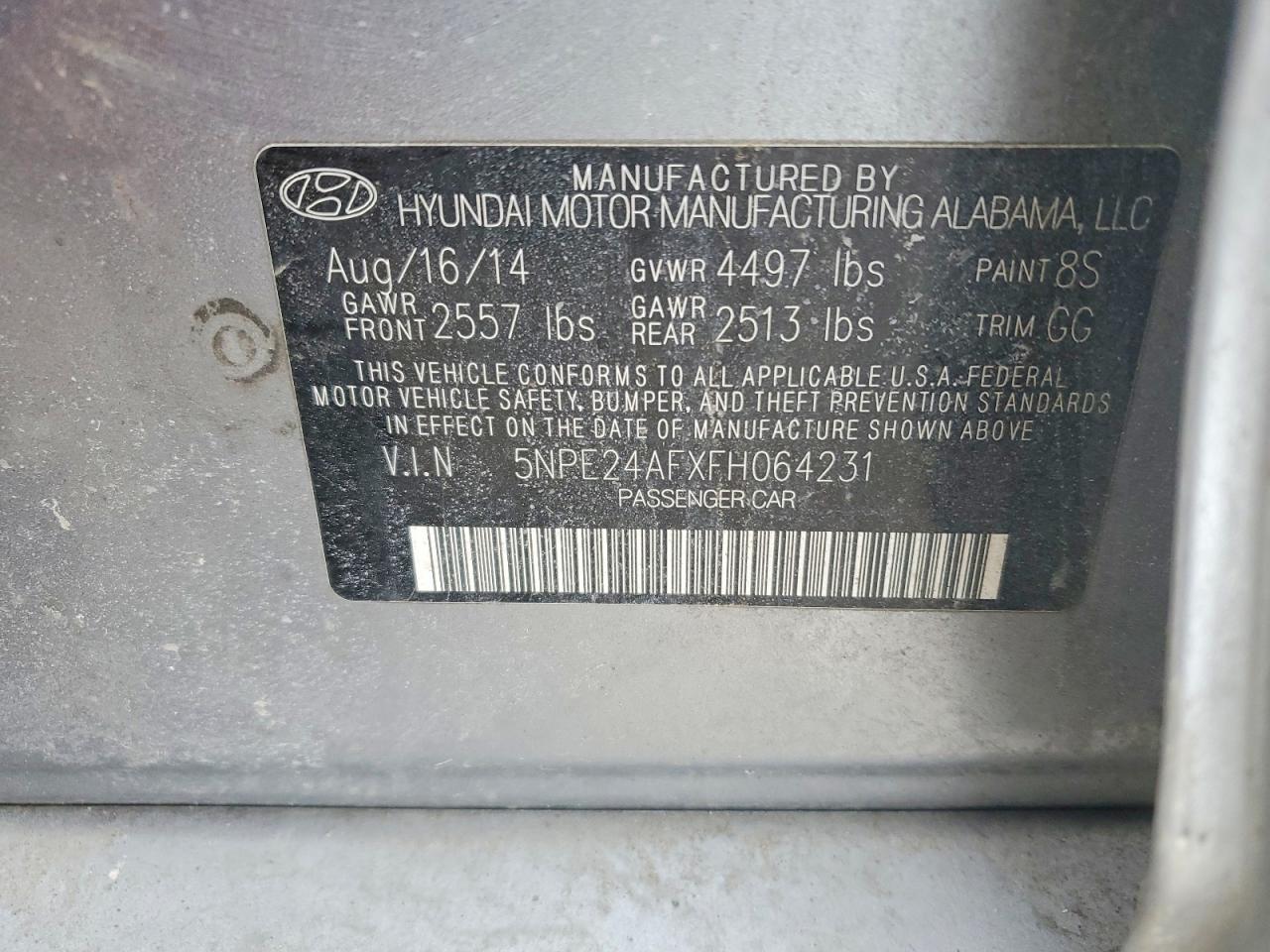 2015 HYUNDAI SONATA SE photo 34