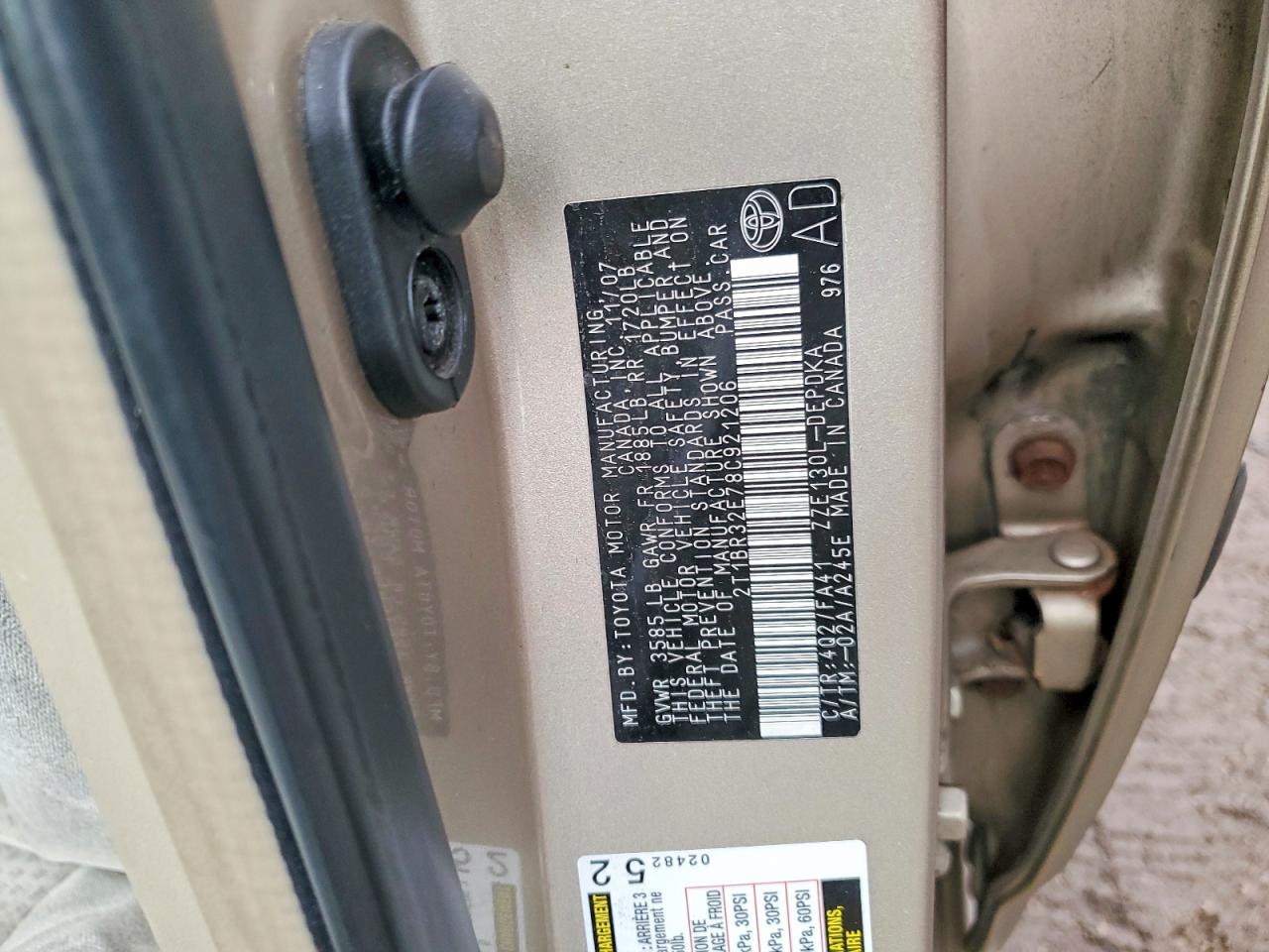 2008 TOYOTA COROLLA CE photo 23