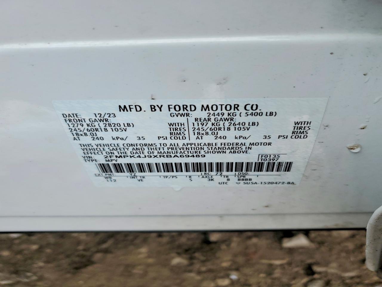2024 FORD EDGE SEL photo 14