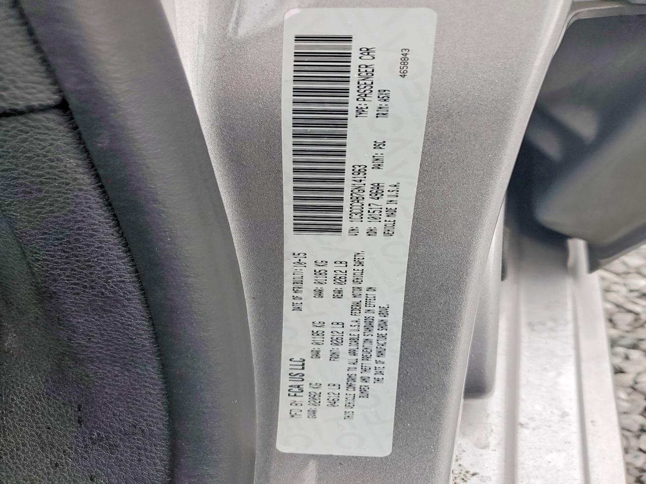 2016 CHRYSLER 200 LIMITED photo 23