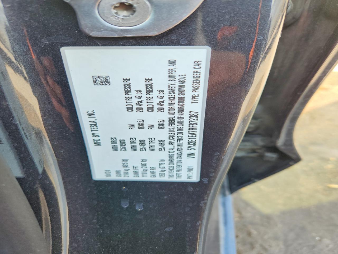 2024 TESLA MODEL 3 photo 23