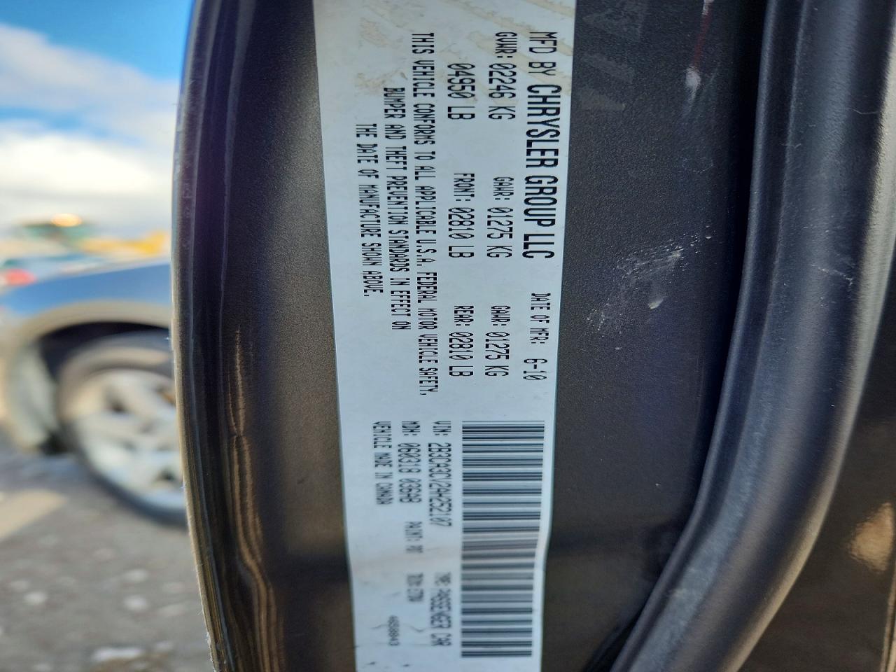 2010 DODGE CHARGER SXT photo 12