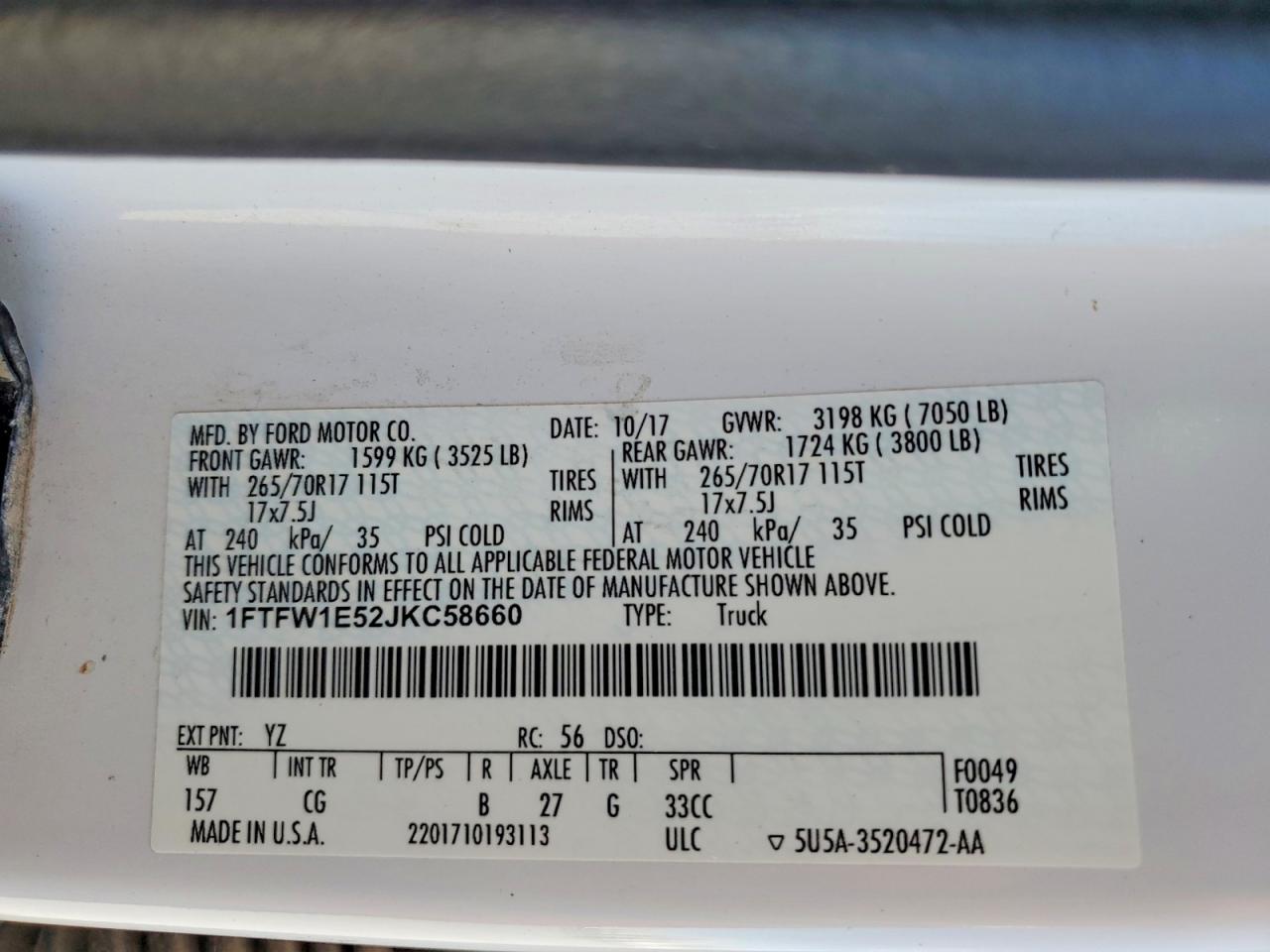 2018 FORD F150 SUPERCREW photo 23