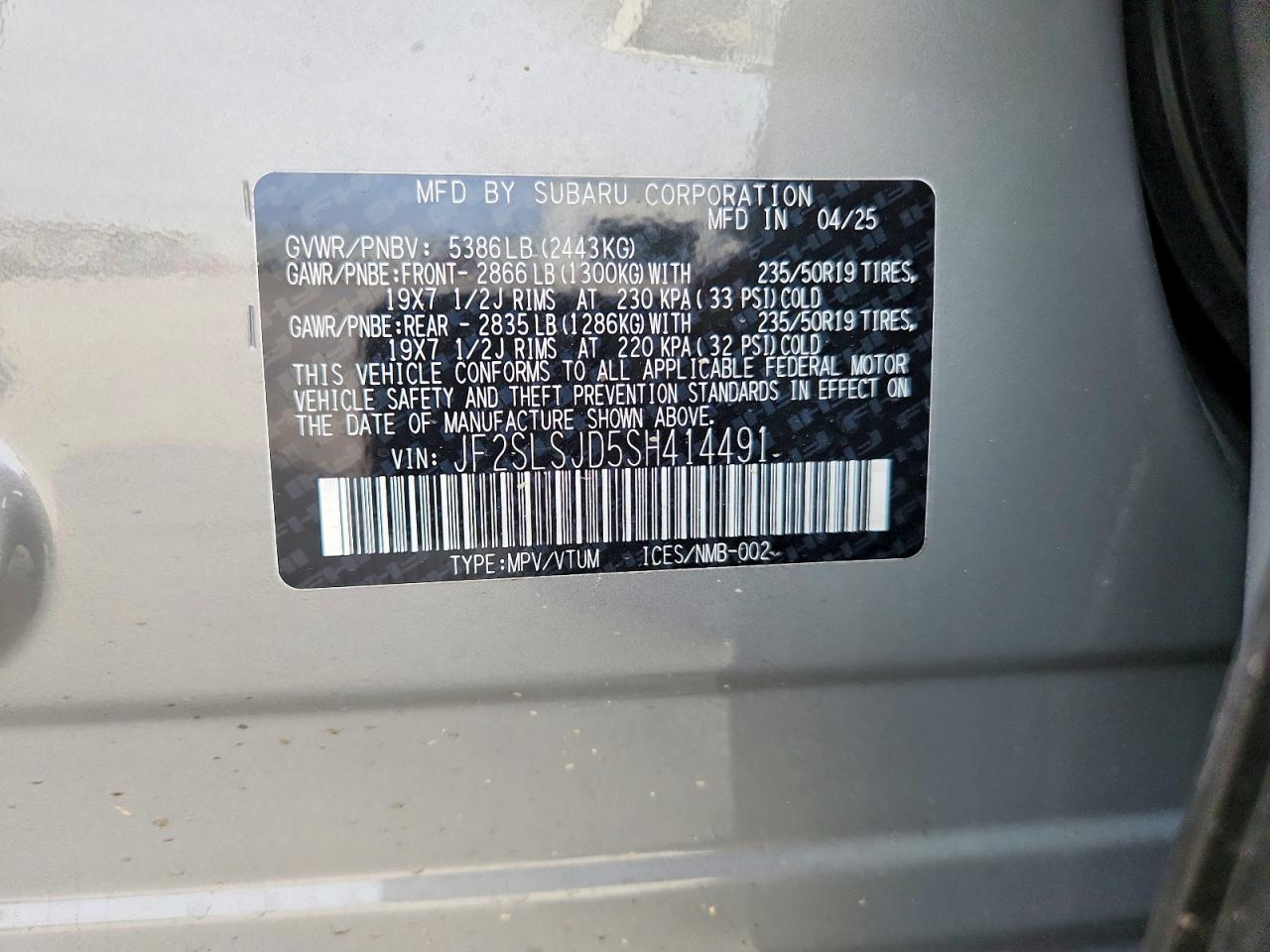 2025 SUBARU FORESTER SPORT photo 12