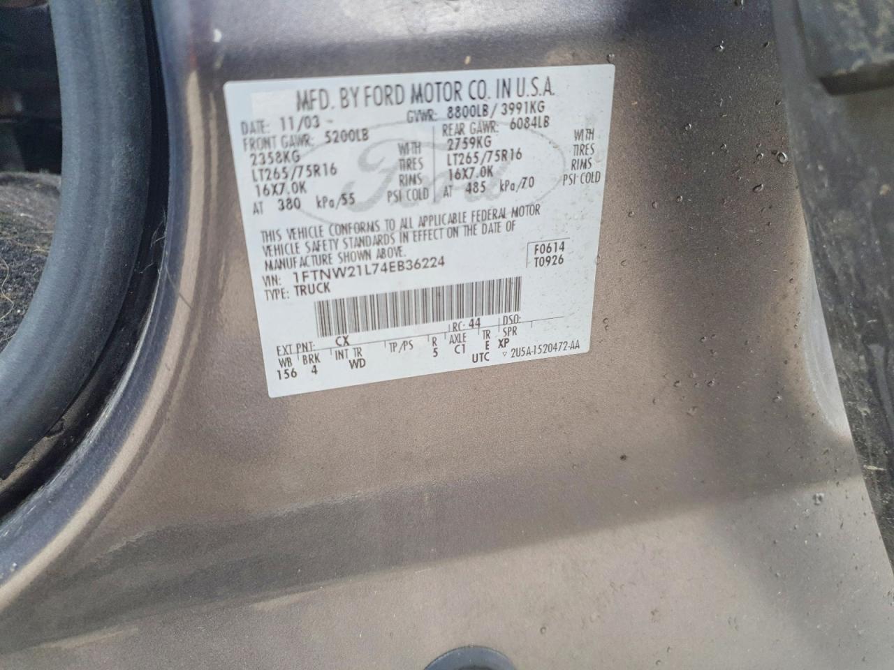 2004 FORD F250 SUPER DUTY photo 23