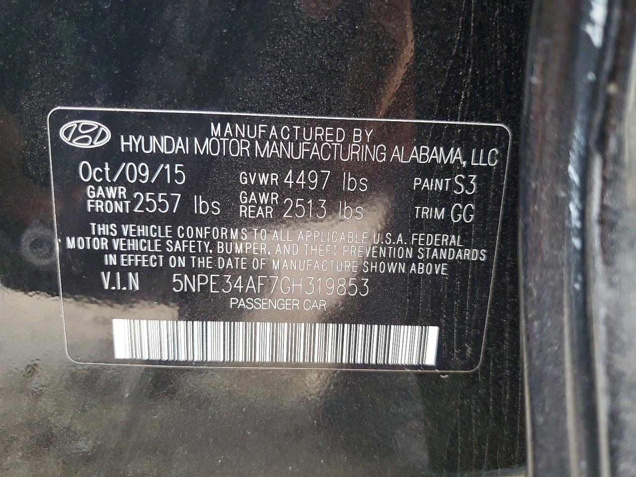 2016 HYUNDAI SONATA SPORT photo 23