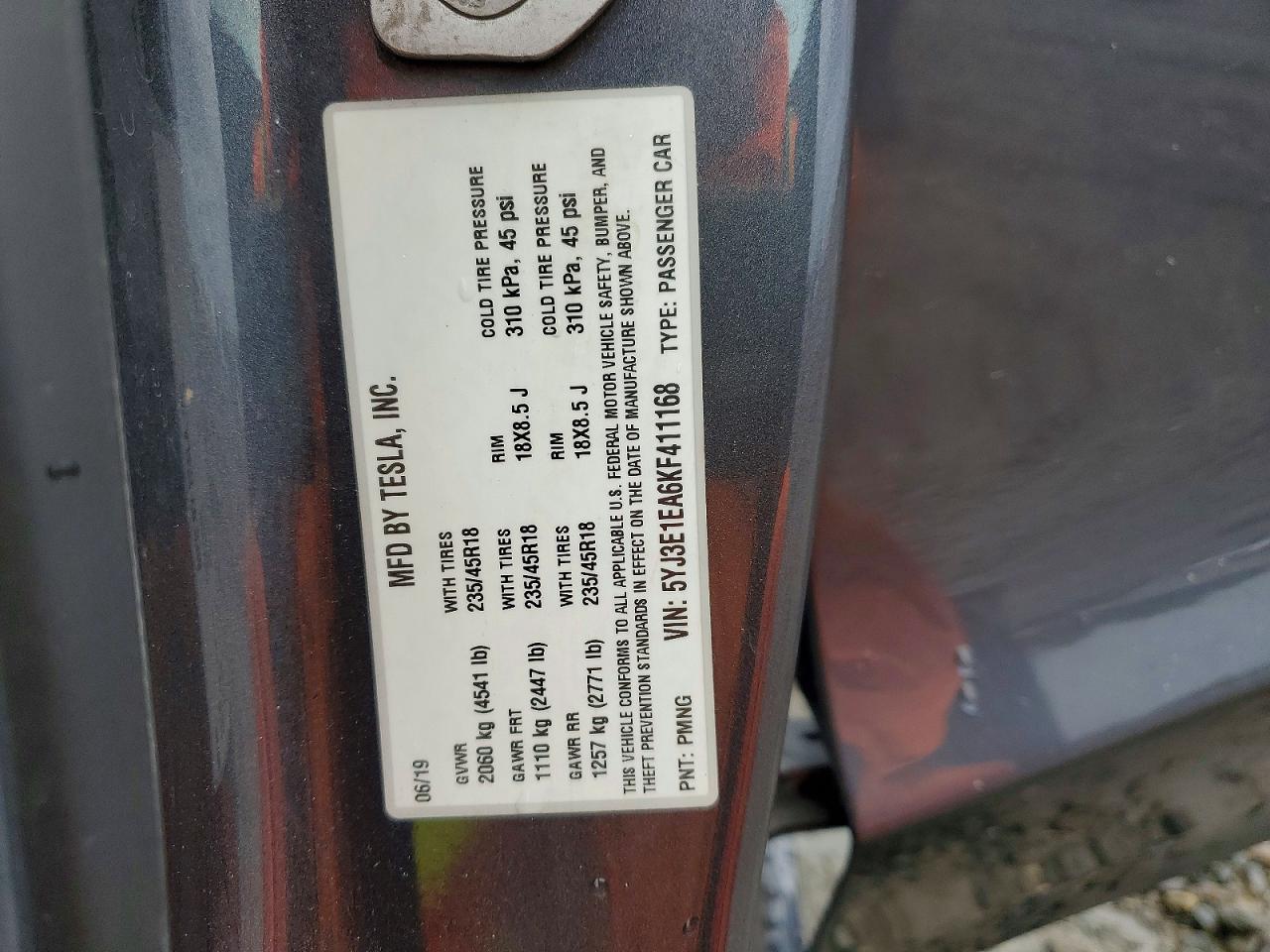 2019 TESLA MODEL 3 photo 25