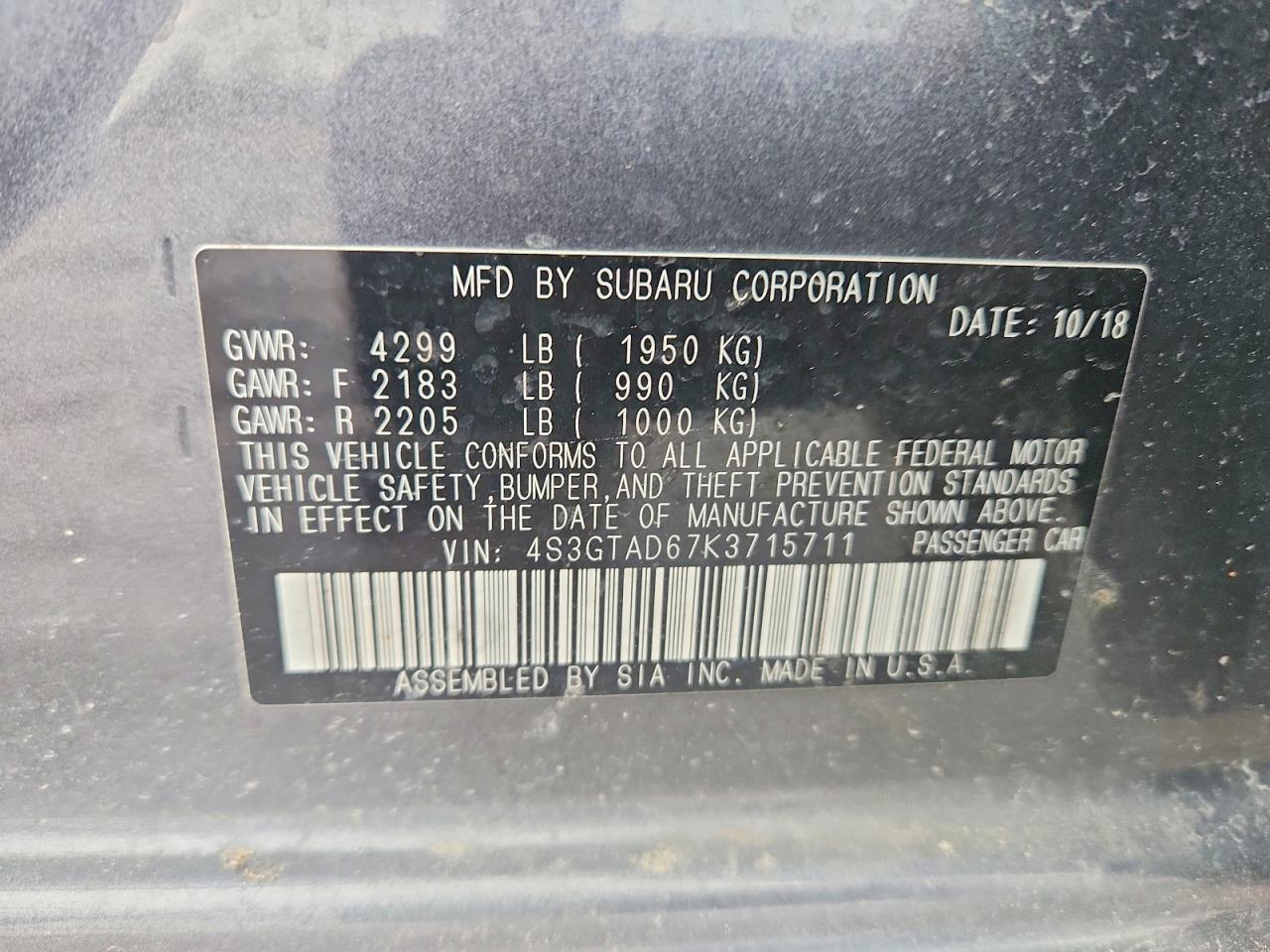 2019 SUBARU IMPREZA PREMIUM photo 25