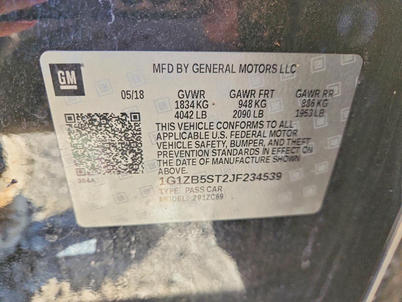 2018 CHEVROLET MALIBU LS photo 25