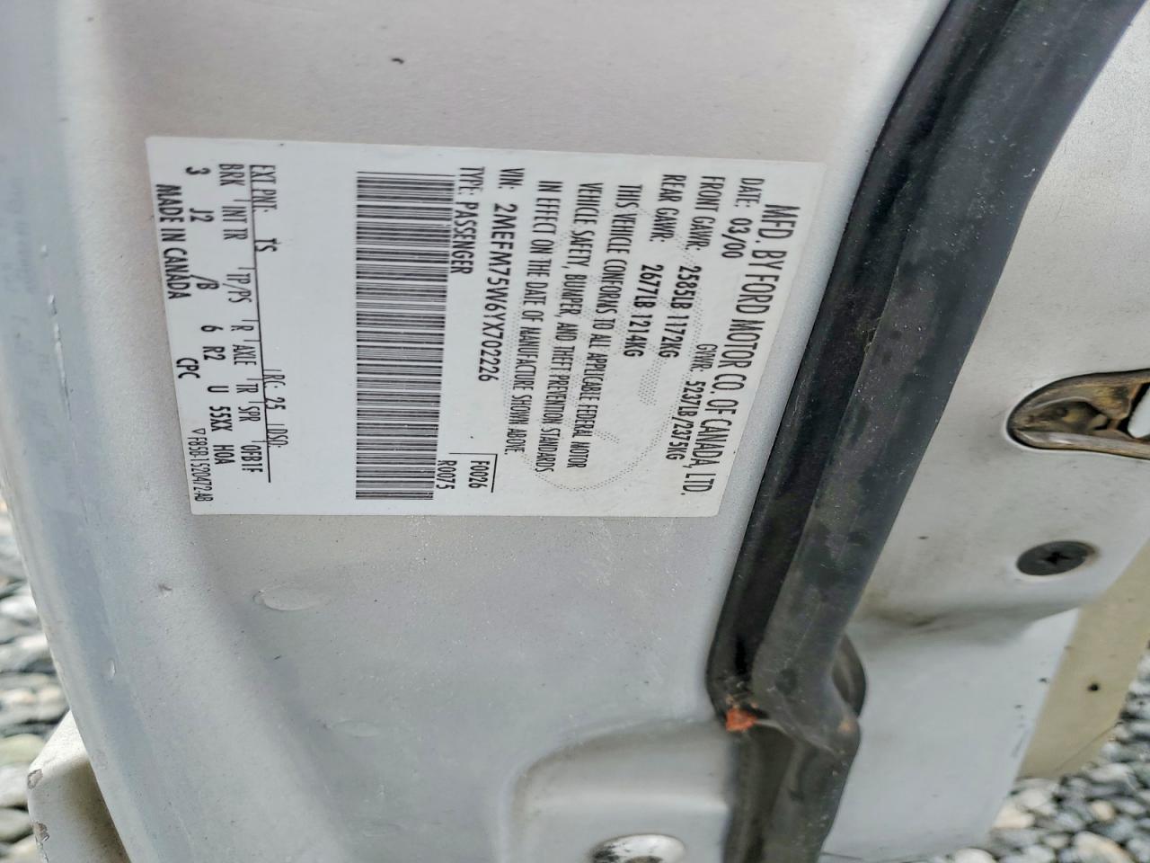 2000 MERCURY GRAND MARQUIS LS photo 12