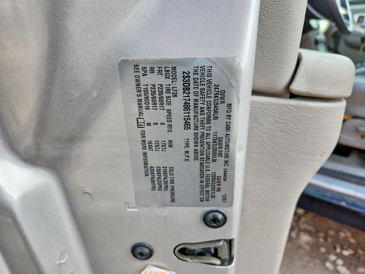 2008 SUZUKI XL7 photo 13
