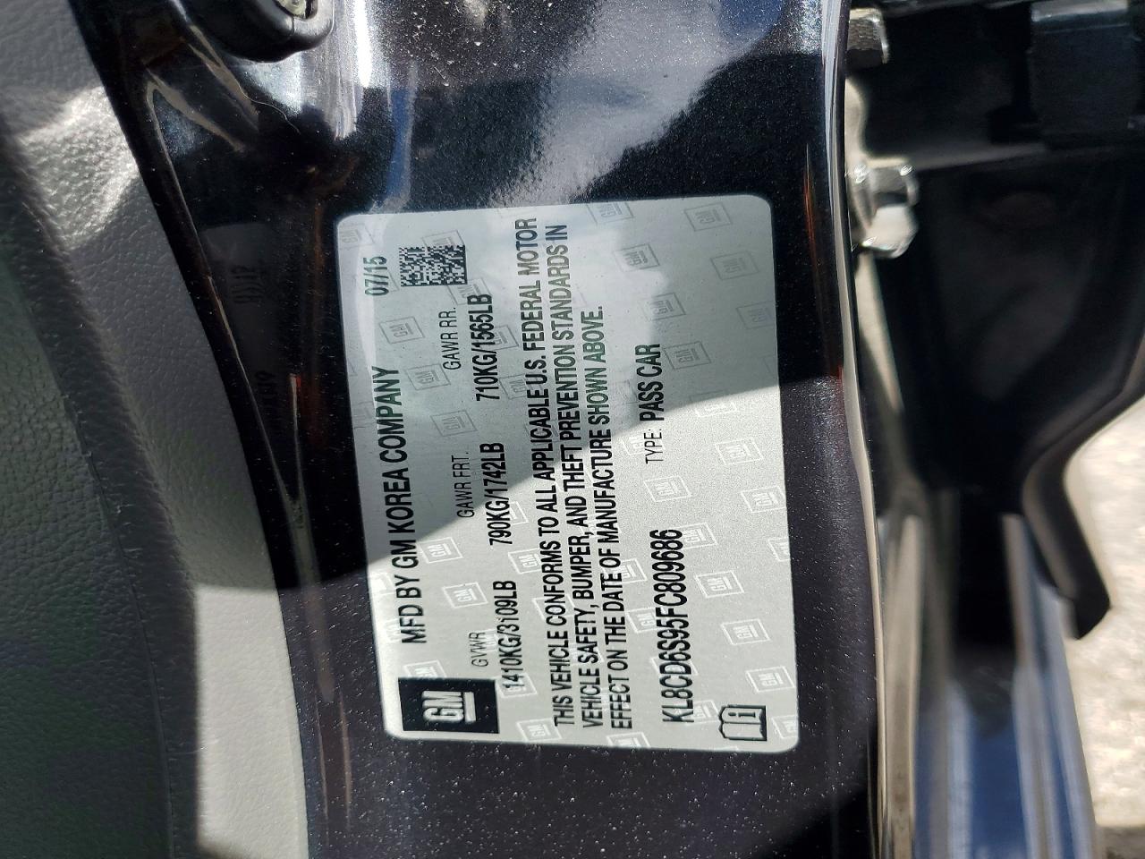 2015 CHEVROLET SPARK 1LT photo 23