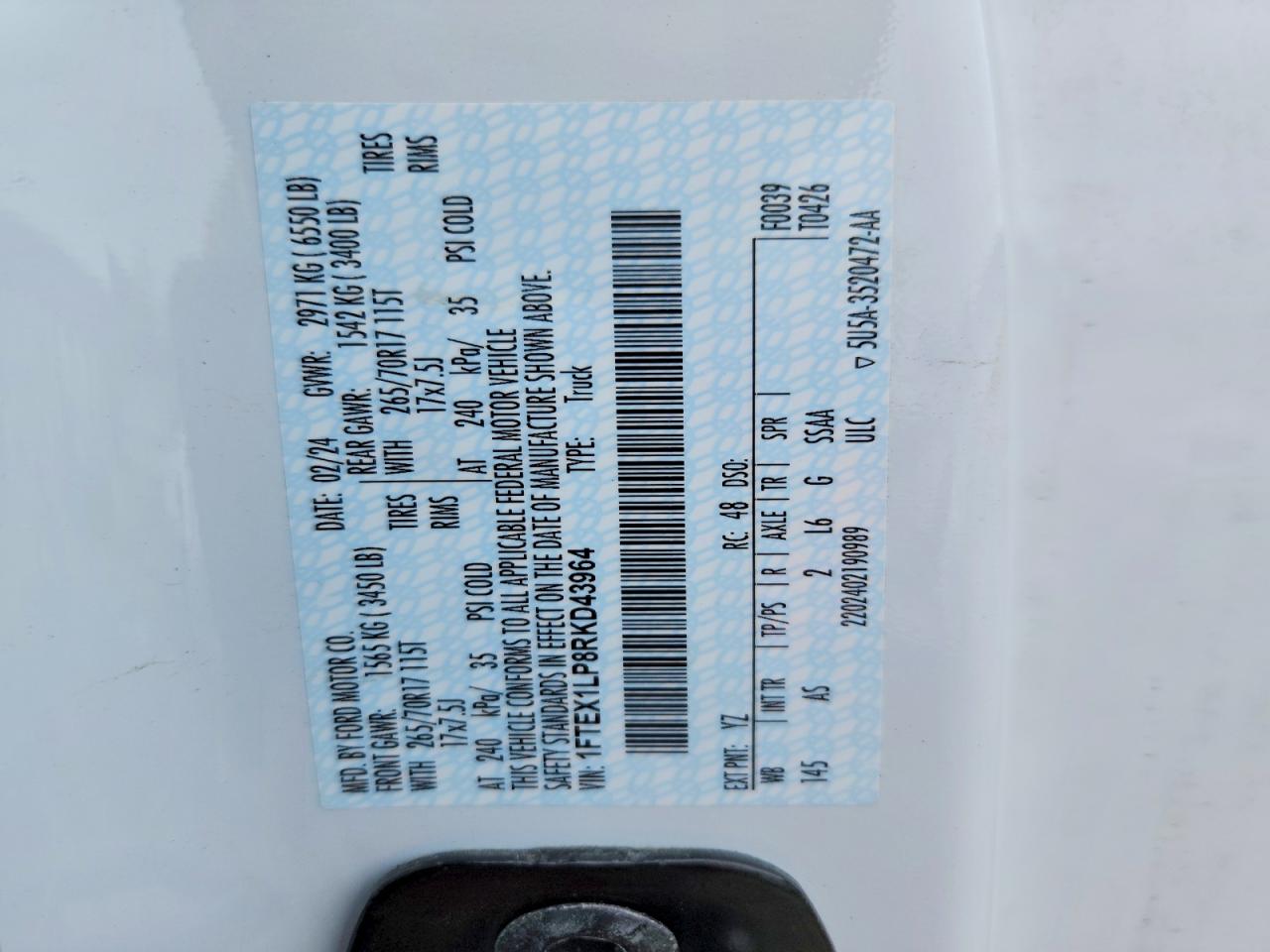 2024 FORD F150 XL photo 34