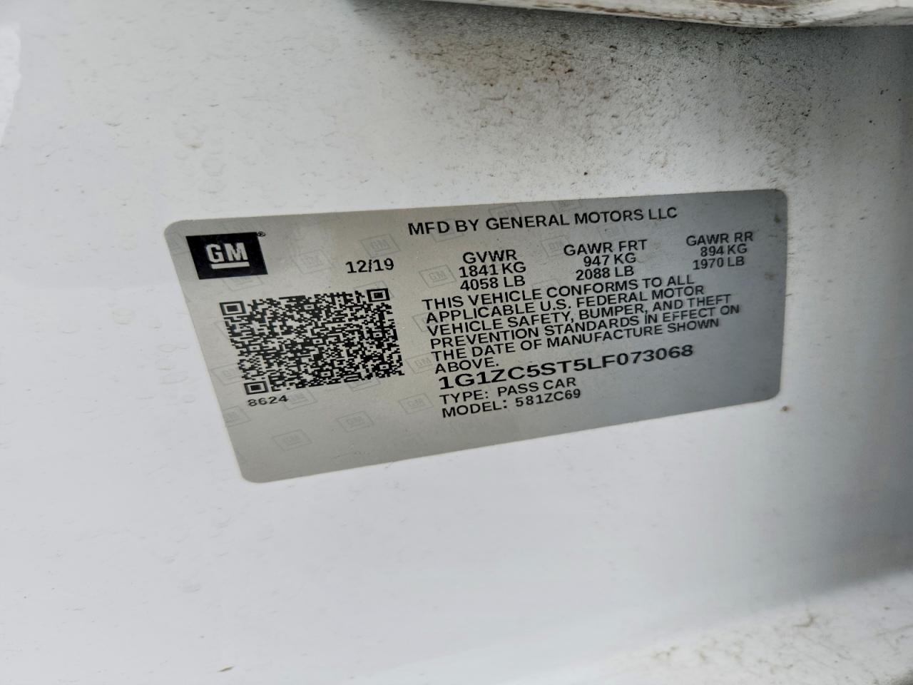 2020 CHEVROLET MALIBU LS photo 12