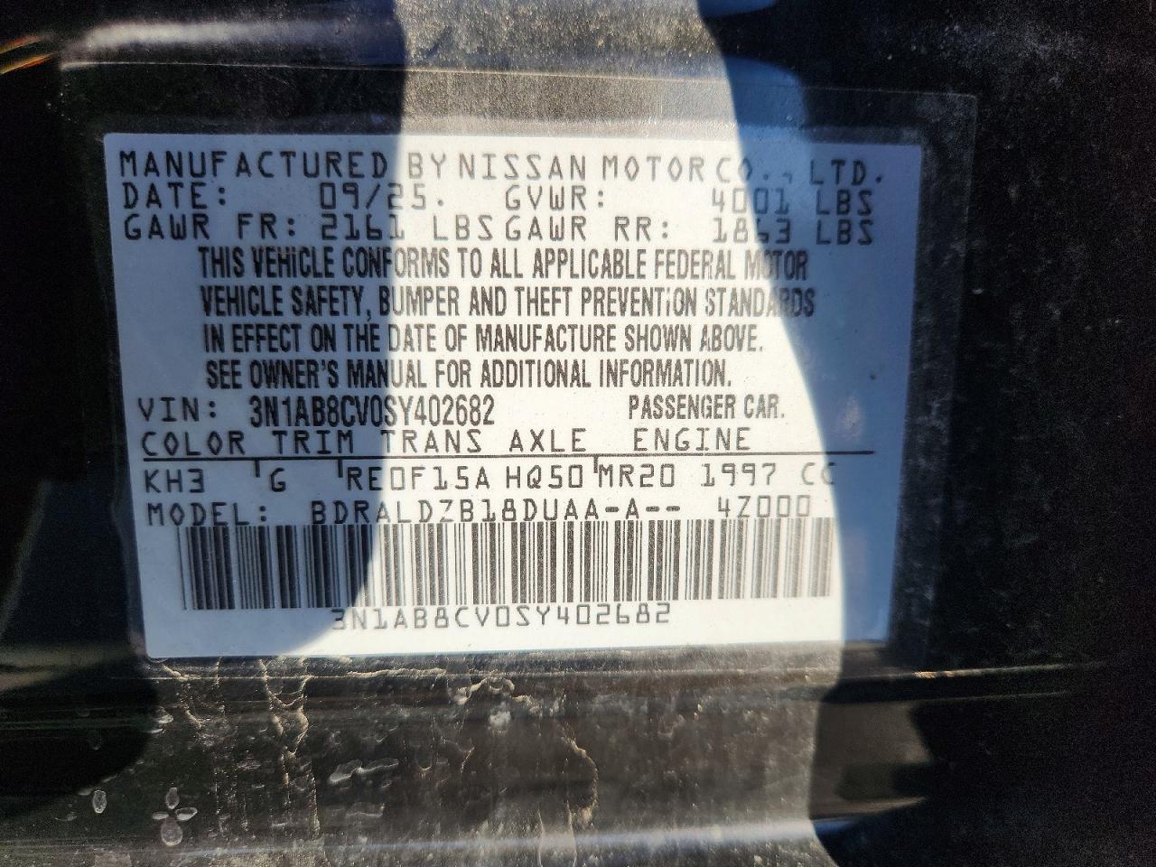 2025 NISSAN SENTRA SV photo 12
