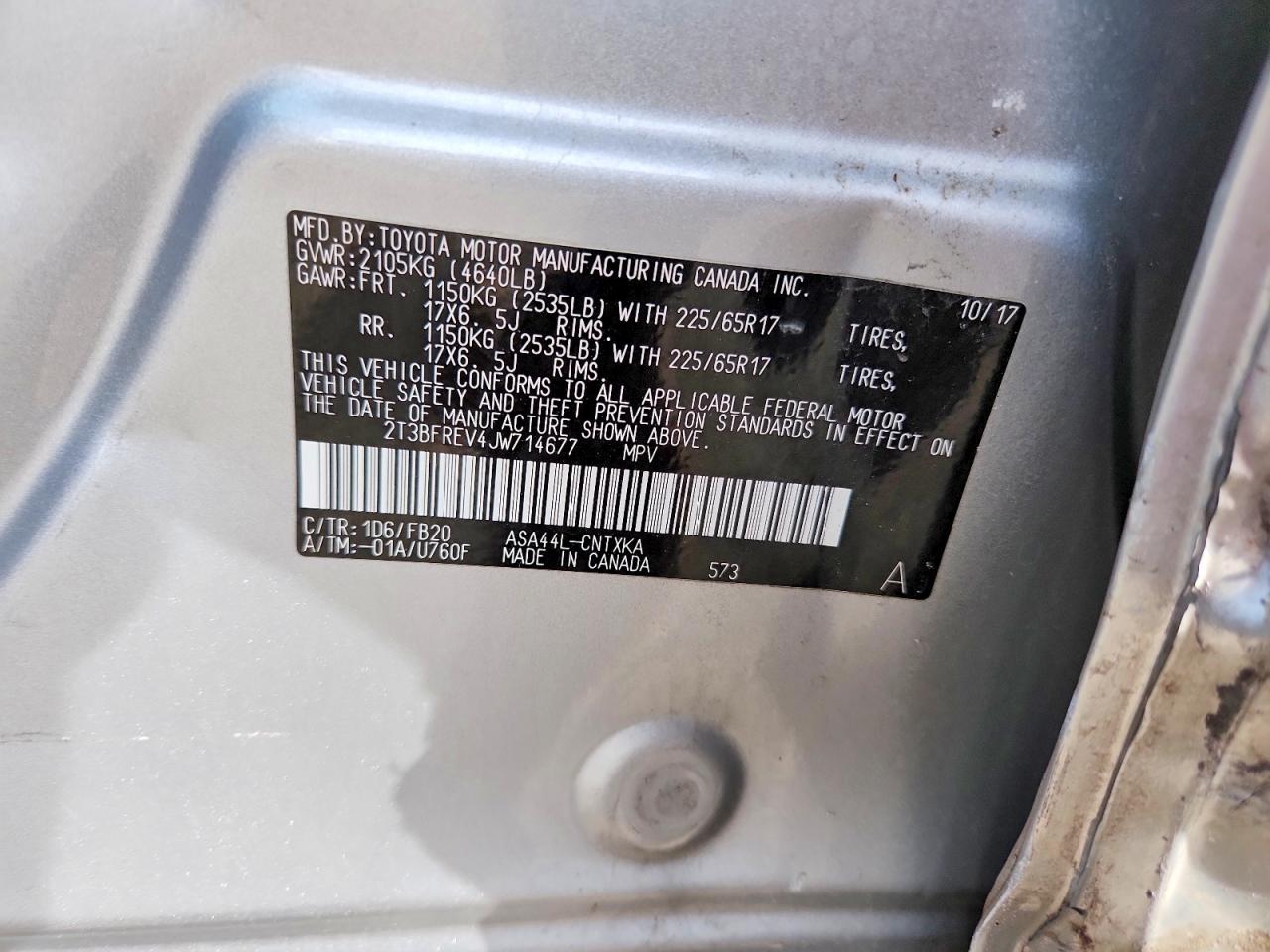 2018 TOYOTA RAV4 LE photo 37