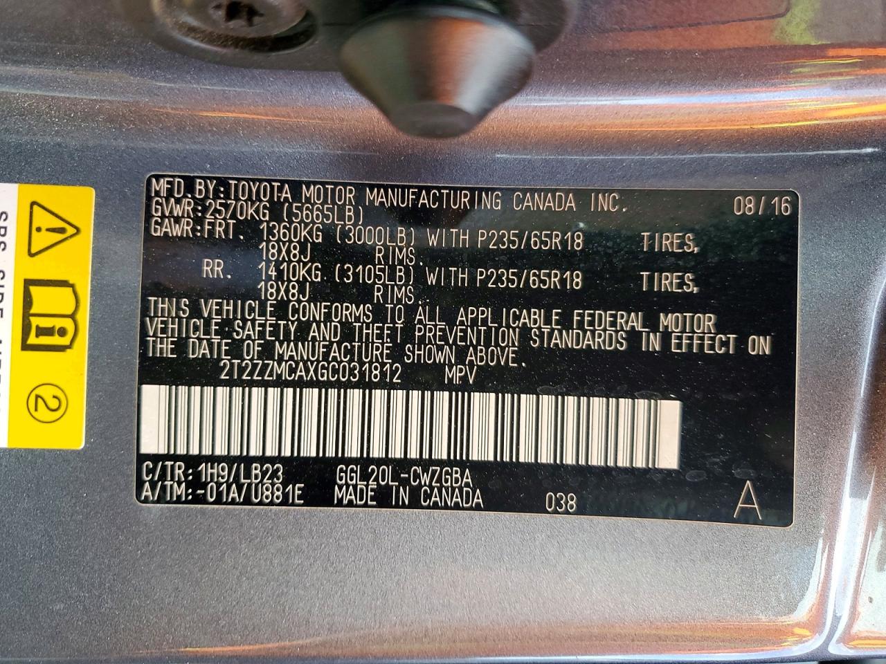2016 LEXUS RX 350 photo 13