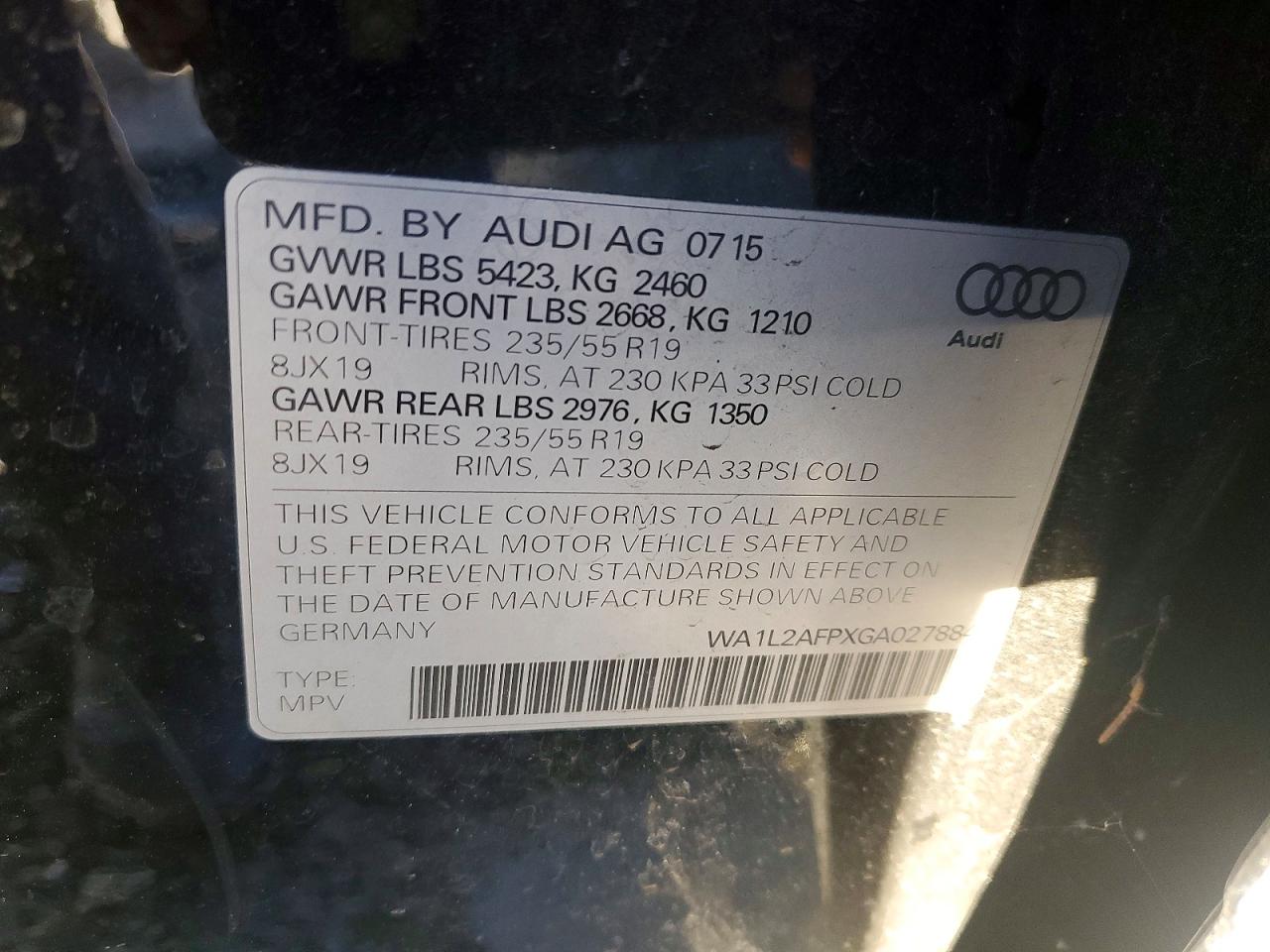 2016 AUDI Q5 PREMIUM PLUS photo 25