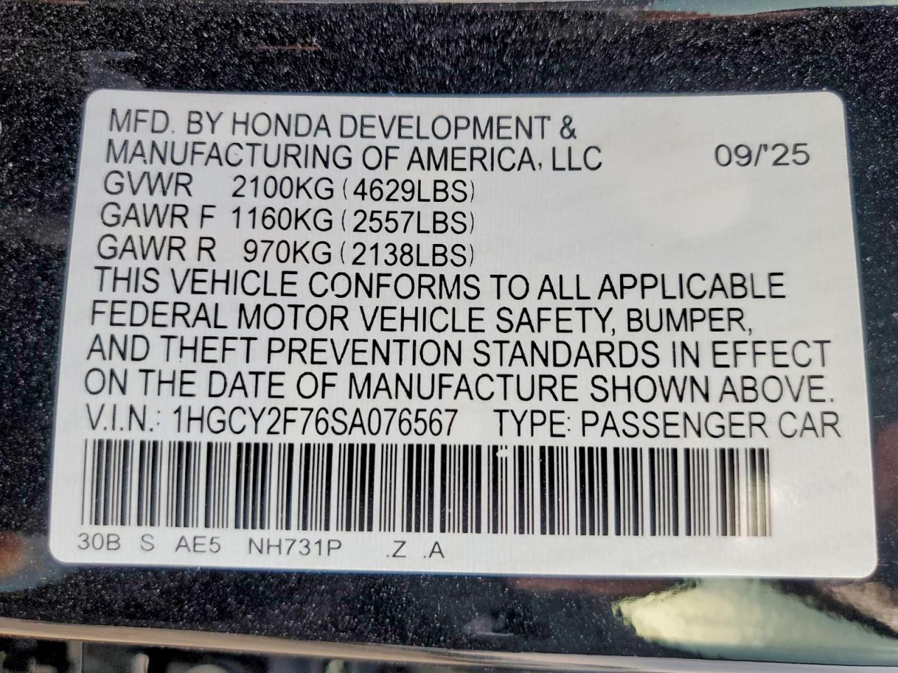 2025 HONDA ACCORD HYBRID SPORT-L photo 13