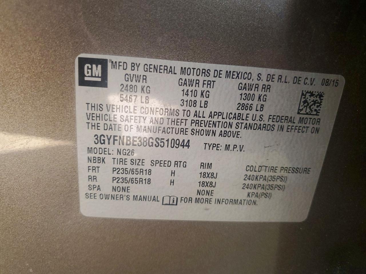 2016 CADILLAC SRX LUXURY COLLECTION photo 37