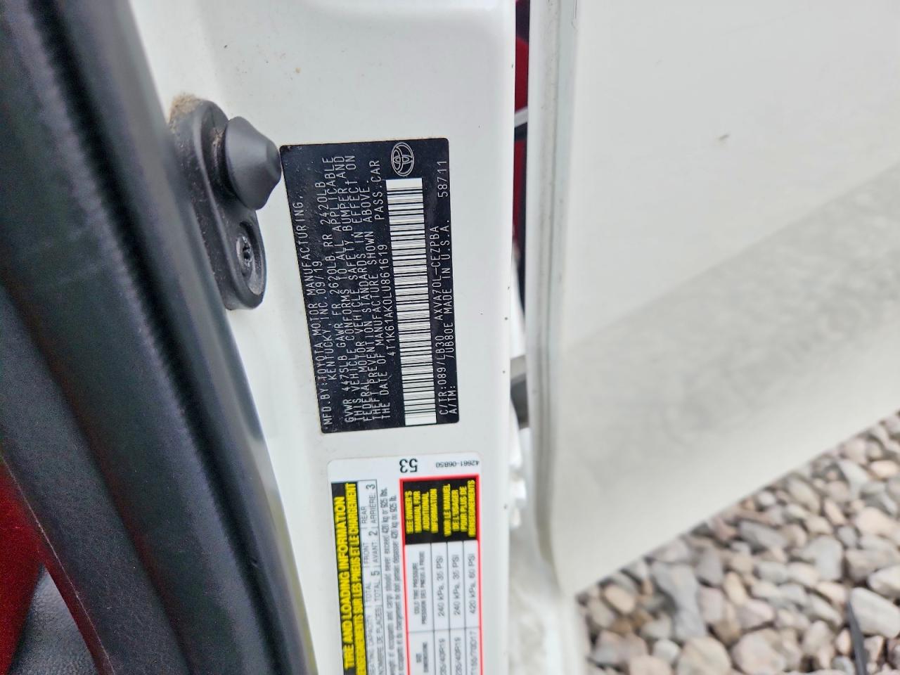 2020 TOYOTA CAMRY XSE photo 12