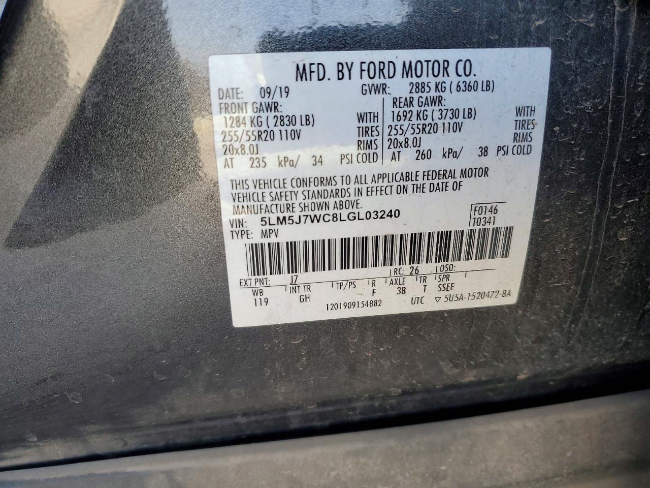 2020 LINCOLN AVIATOR RESERVE photo 14