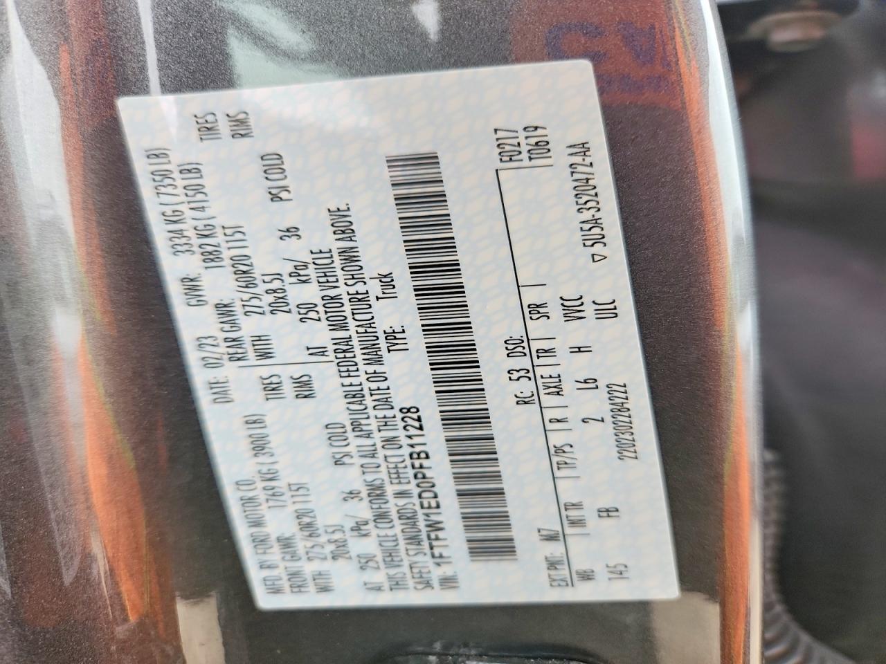 2023 FORD F150 SUPERCREW photo 34