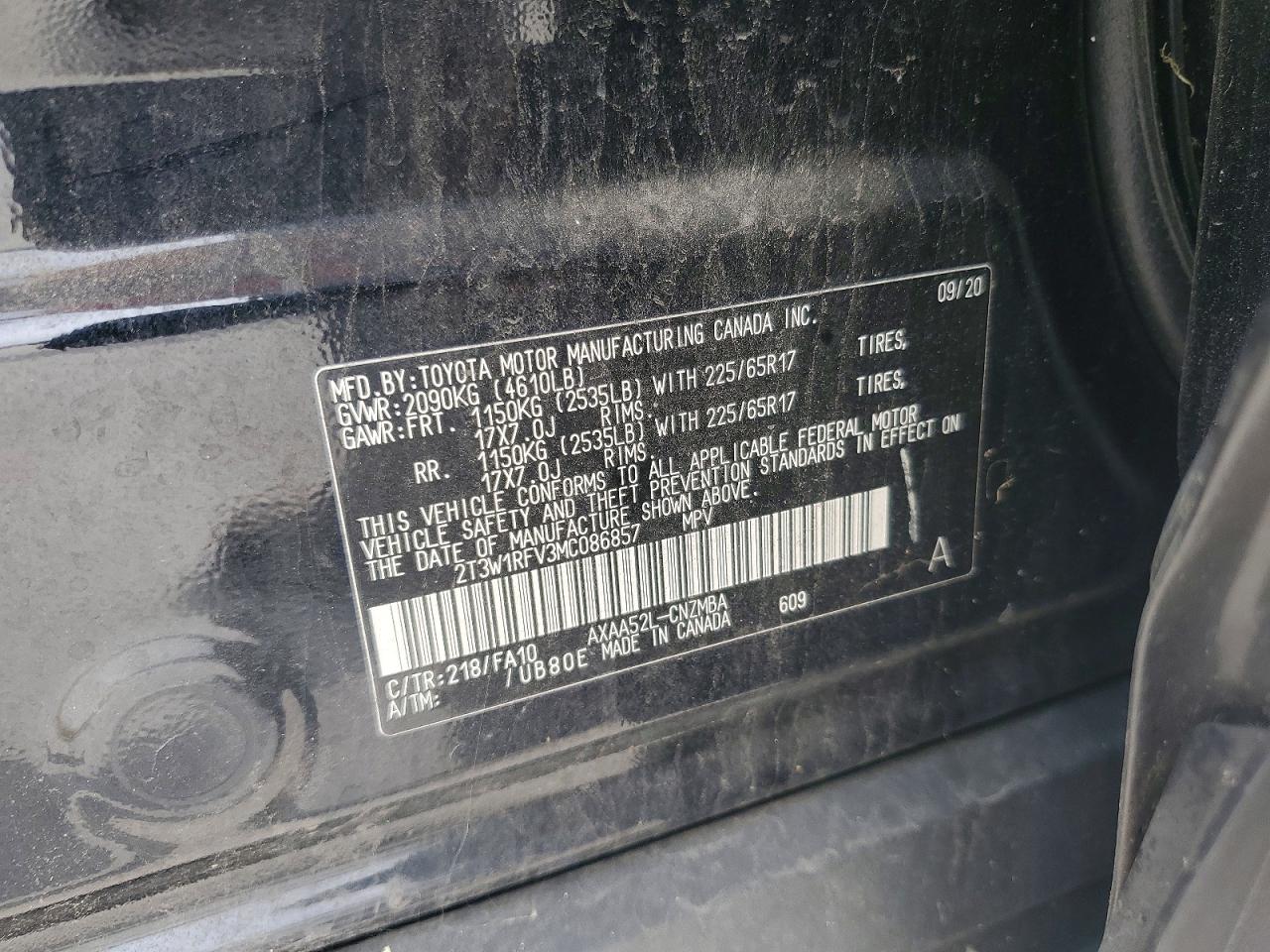2021 TOYOTA RAV4 XLE photo 13
