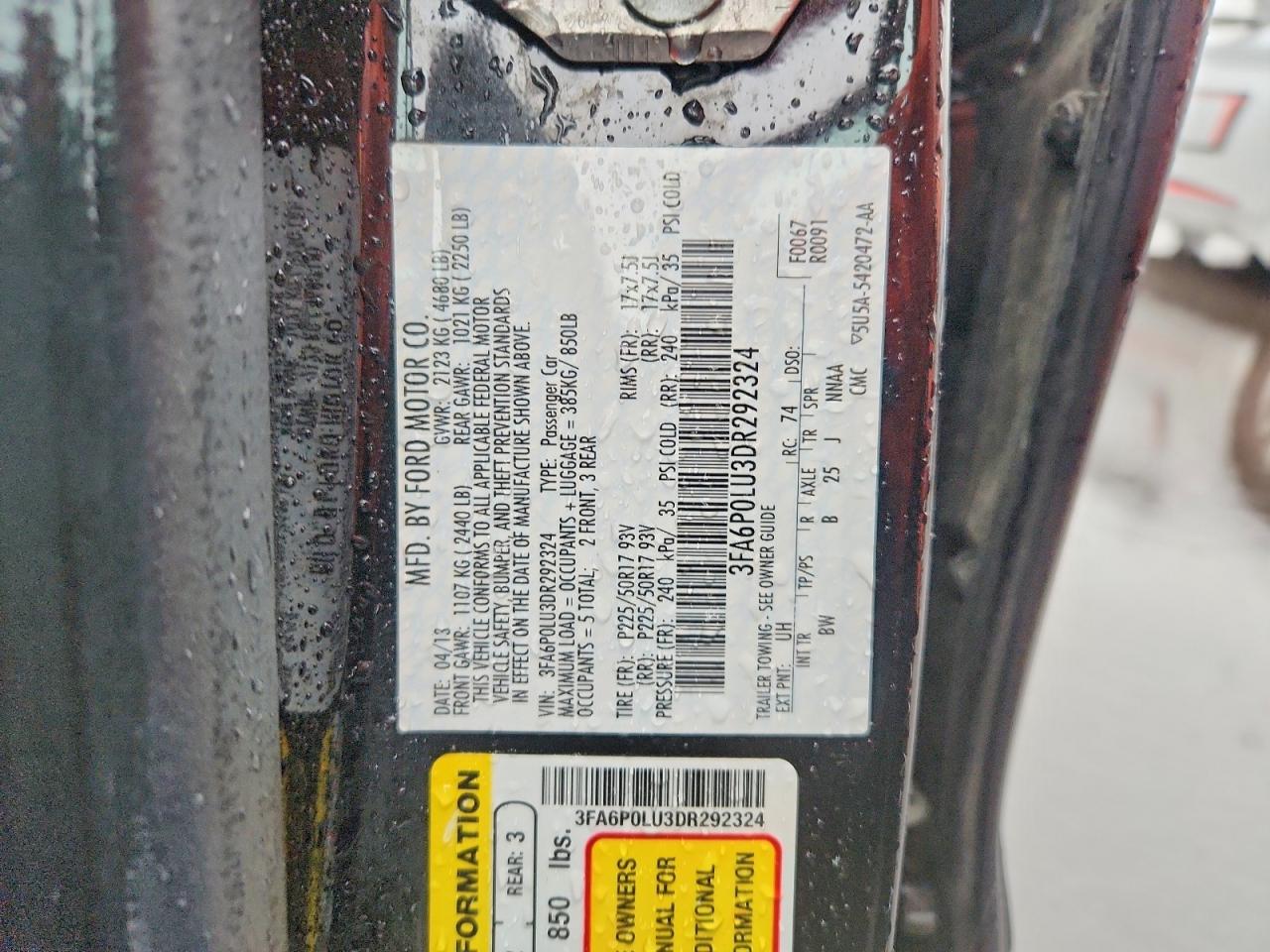 2013 FORD FUSION SE HYBRID photo 12