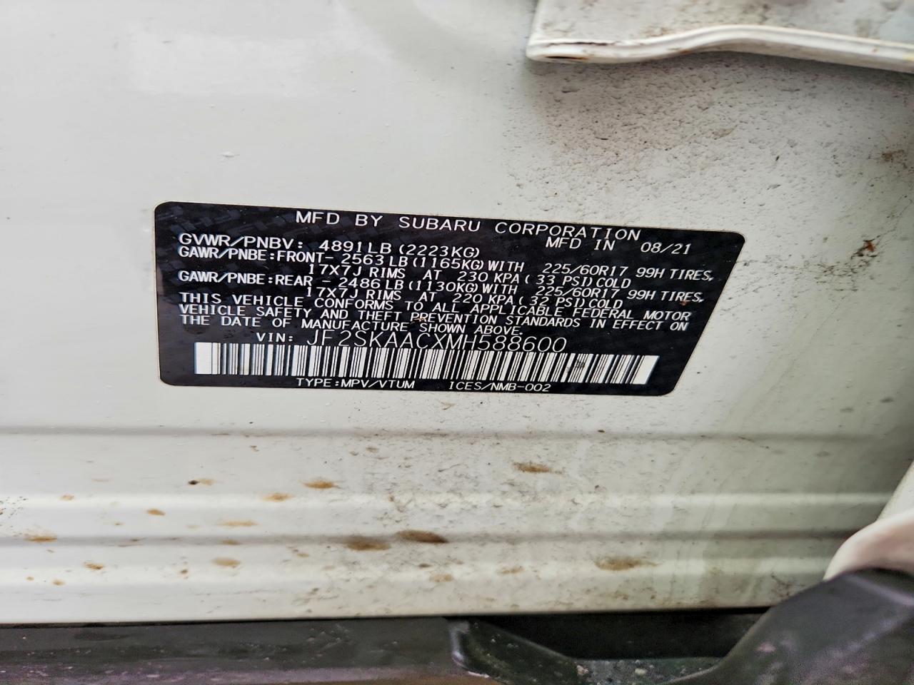 2021 SUBARU FORESTER photo 25