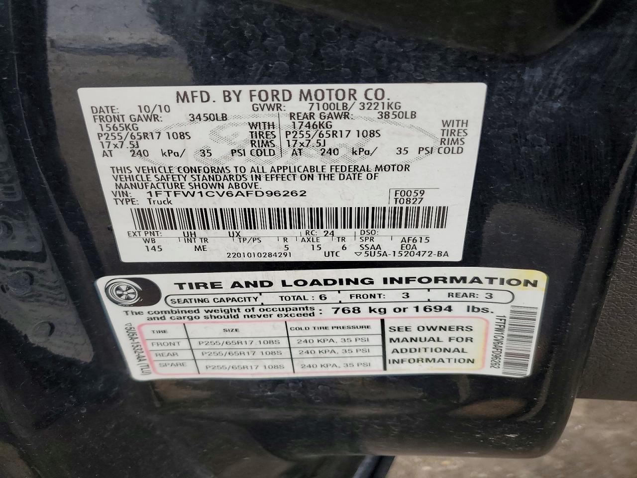 2010 FORD F150 SUPERCREW photo 23