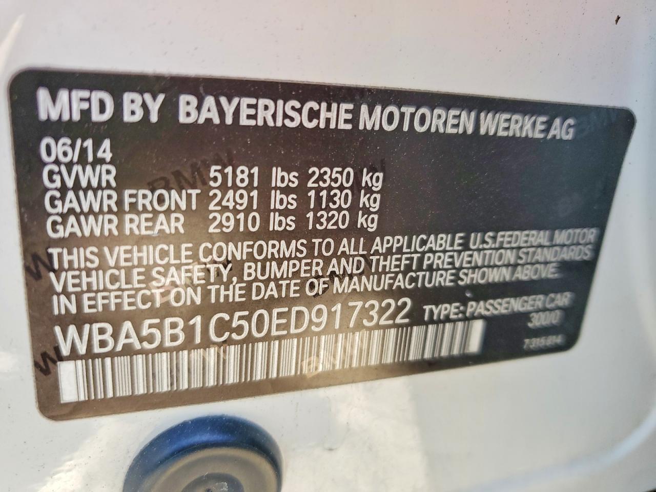 2014 BMW 535 I photo 37