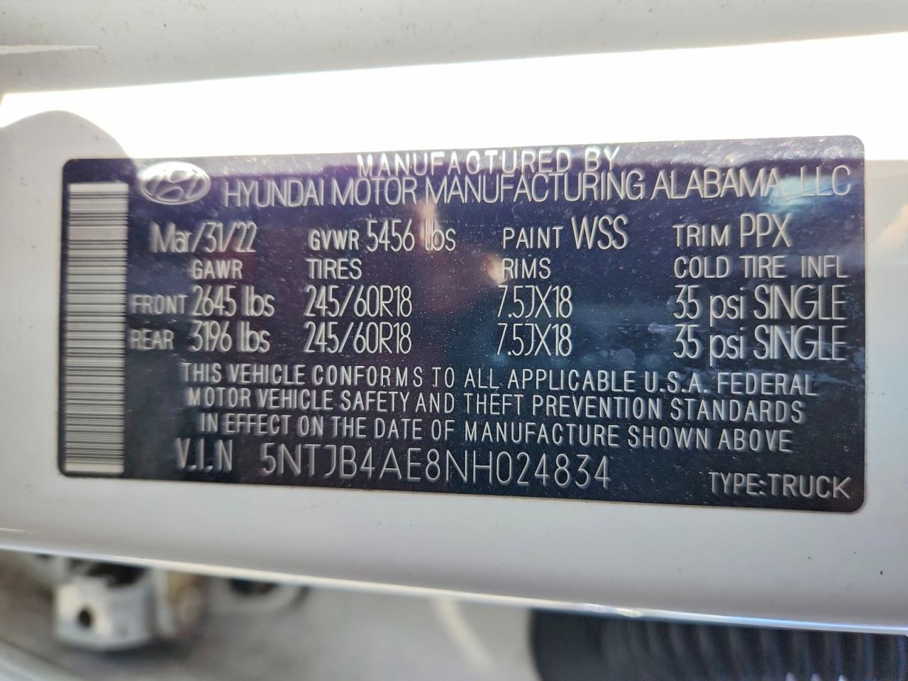 2022 HYUNDAI SANTA CRUZ SEL photo 13