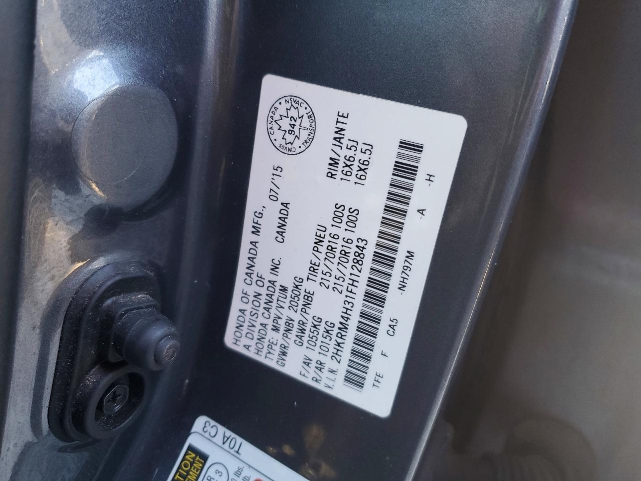2015 HONDA CR-V LX photo 14