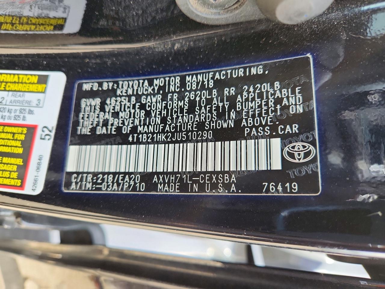 2018 TOYOTA CAMRY HYBRID photo 25