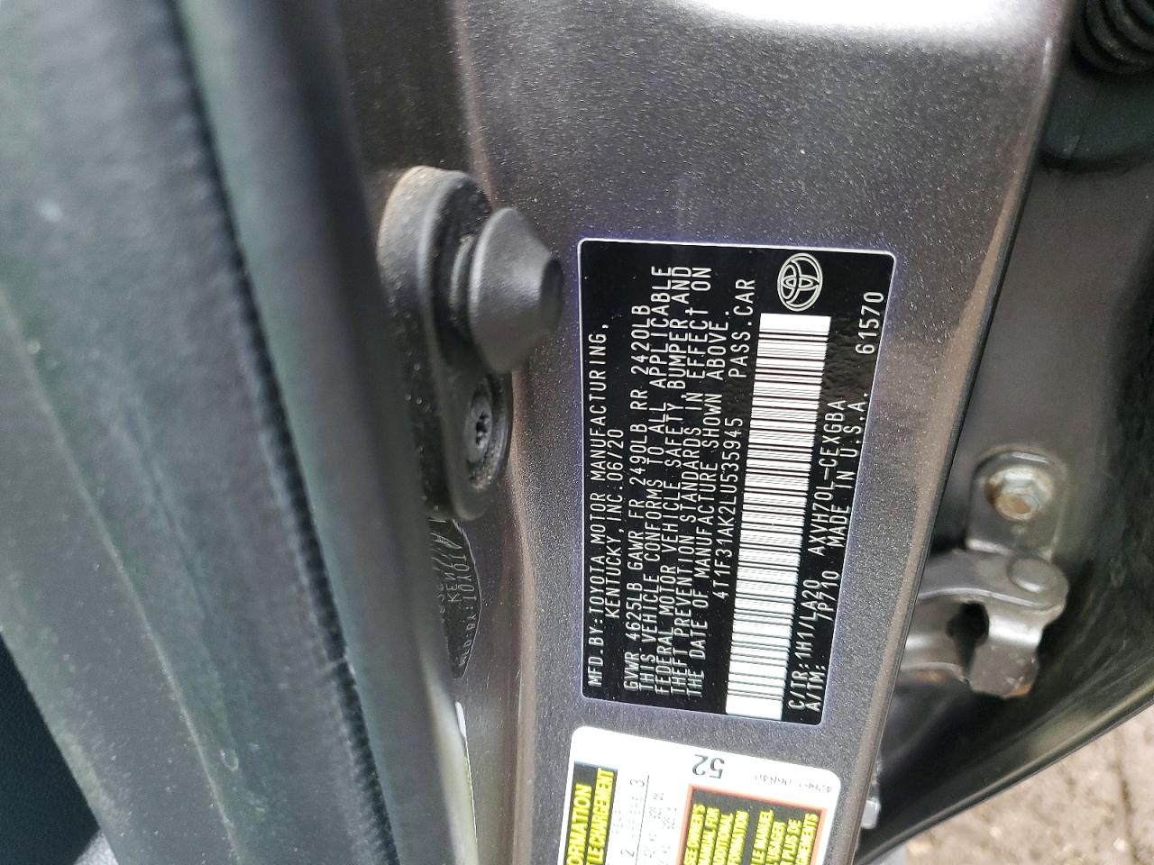 2020 TOYOTA CAMRY photo 23